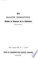 Bulletin signalétique