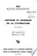 Bulletin signalétique