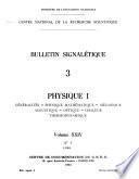 Bulletin signalétique