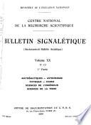 Bulletin signalétique