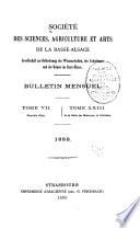 Bulletin - Société académique du Bas-Rhin pour le progrès des sciences, des lettres, des arts et de la vie économique