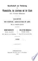 Bulletin - Société académique du Bas-Rhin pour le progrès des sciences, des lettres, des arts et de la vie économique