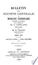 Bulletin - Société centrale de médecine vétérinaire