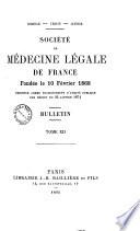 Bulletin - Société de médecine légale de Paris