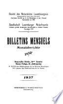 Bulletin - Société Des Naturalistes Luxembourgeois