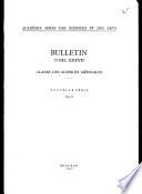 BULLETIN TOME XXXVII