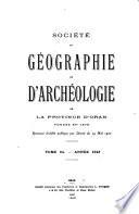 Bulletin trimestriel de géographie et d'archéologie