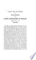 Bulletin [trimestriel] de la Société archéologique de Touraine