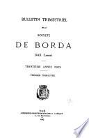 Bulletin trimestriel de la Société de Borda