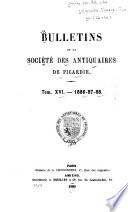 Bulletin trimestriel de la Société des antiquaires de Picardie