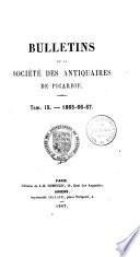 Bulletin trimestriel de la Société des antiquaires de Picardie