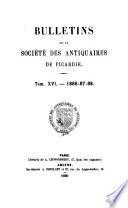 Bulletin trimestriel de la Société des antiquaires de Picardie