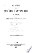Bulletins de la Société anatomique de Paris
