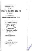 Bulletins de la Société anatomique de Paris