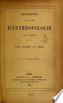 Bulletins de la Société d'Anthropologie de Paris