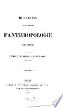 Bulletins de la Société d'Anthropologie de Paris