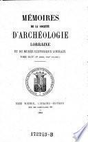 Bulletins de la societe d'archeologie Lorraine