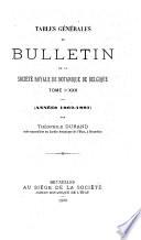 Bulletins de la Société royale de botanique de Belgique