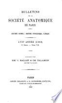 Bulletins et mémoires de la Société Anatomique de Paris
