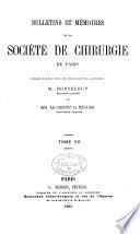 Bulletins et mémoires de la Société de chirurgie de Paris