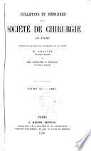 Bulletins et mémoires de la Société de chirurgie de Paris