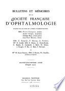 Bulletins et mémoires de la Société française d'ophtalmologie