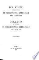 Bullettino dell'Instituto di Corrispondenza Archeologica