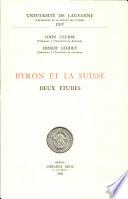Byron et la Suisse