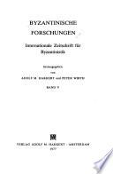 Byzantinische Forschungen
