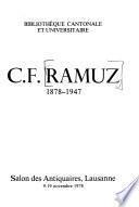 C. F. Ramuz, 1878-1947