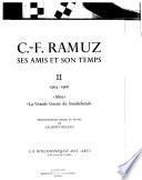 C. F. Ramuz: 1904-1906: D'Aline à la Grande Guerre de Sondrebond