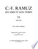 C. F. Ramuz: 1919-1939: Les oeuvres majeures.