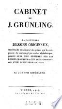 Cabinet de J(oseph) Grünling. - Vienne 1823-