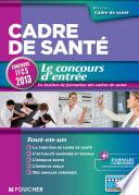 Cadre de santé Le concours d'entrée Concours IFCS 2013