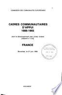 Cadres communautaires d'appui 1989-1993, pour le développement des zones rurales (objectif no 5b).