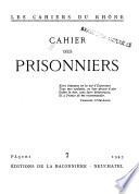 Cahier des prisonniers
