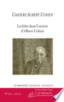 Cahiers Albert Cohen N°20
