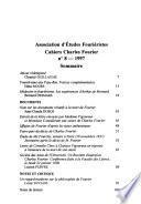 Cahiers Charles Fourier