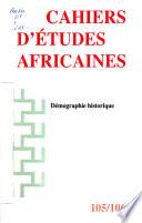 Cahiers d'études africaines