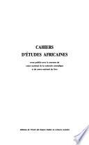 Cahiers d'études africaines