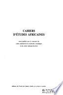Cahiers d'études africaines