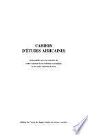 Cahiers d'études africaines