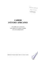 Cahiers d'études africaines