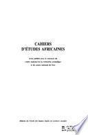 Cahiers d'études africaines