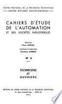 Cahiers d'études des sociétés industrielles et de l'automation