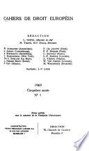 Cahiers de droit européen