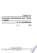 Cahiers de l'Association Internationale pour l'Étude de Dada et du Surréalisme
