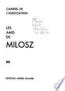 Cahiers de l'Association - Les Amis de Milosz