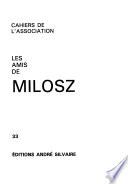 Cahiers de l'Association - Les Amis de Milosz