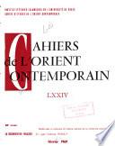 Cahiers de l'Orient contemporain
